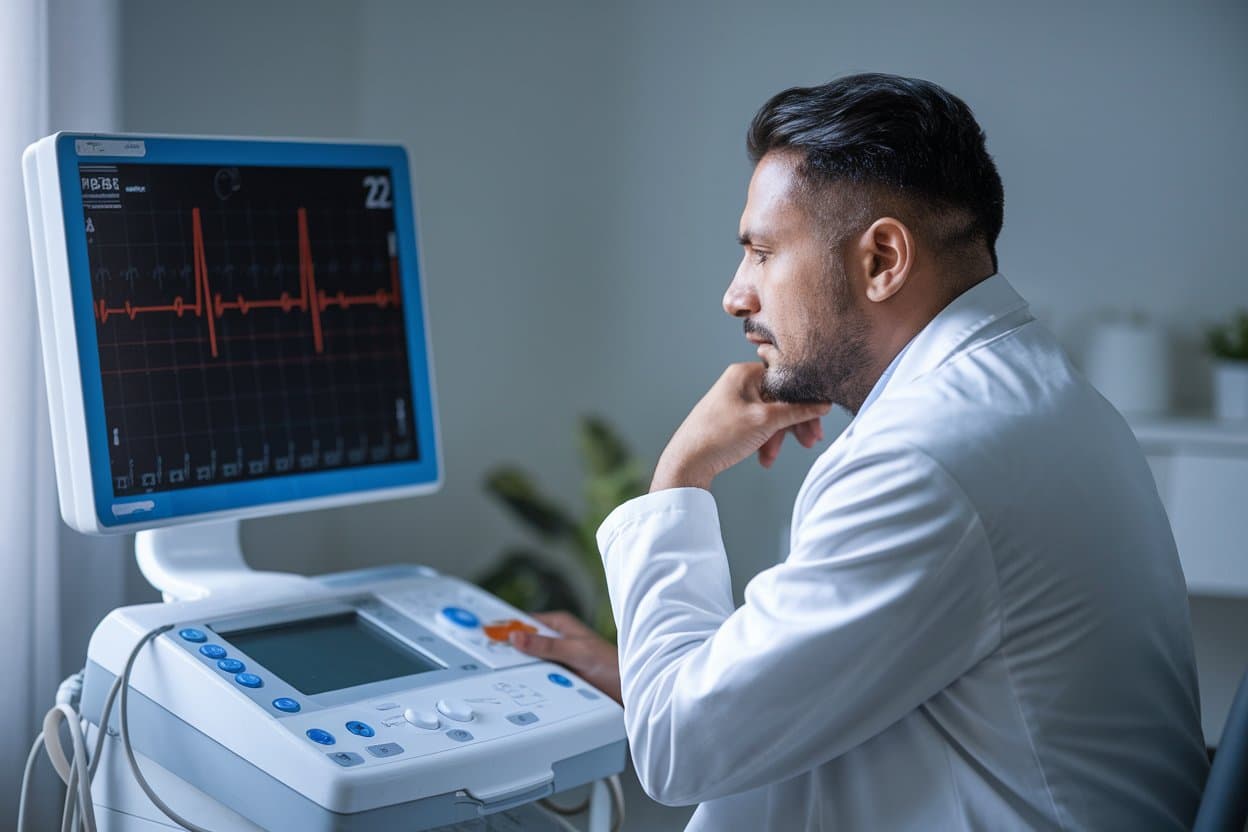 medecin analyse un ecg