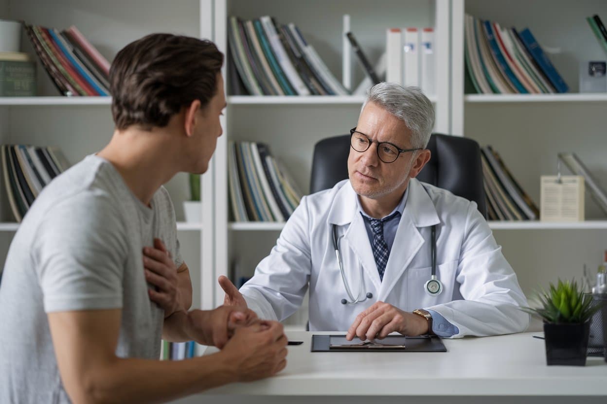 patient consulte son médecin généraliste