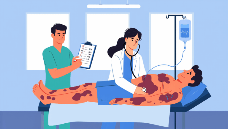 purpura fulminans illustration